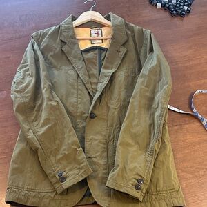 Relwen waxed trap blazer rye size M